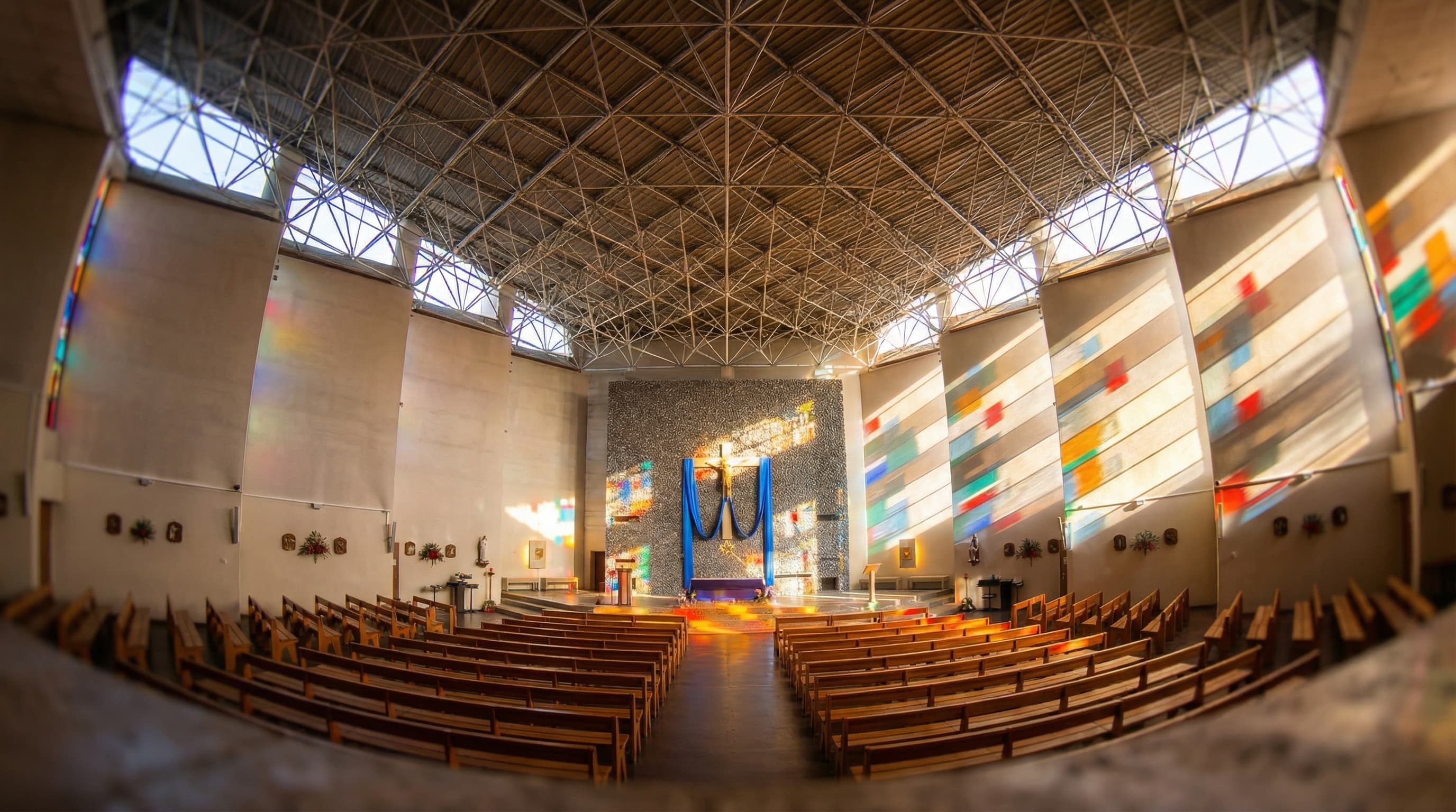 Lumière des vitraux plexiglas